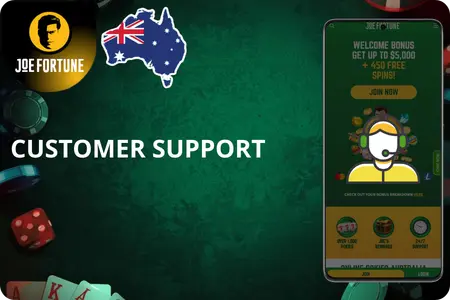 Joe Fortune customer support team available
